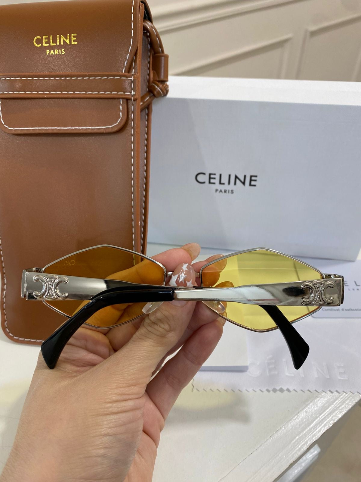 Lentes Celine – Rombo Amarillo Plata