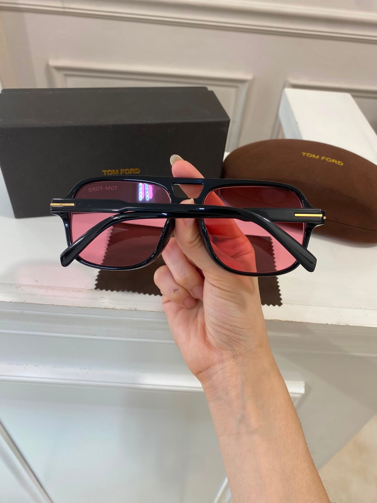 Lentes Tom Ford - Negro Rosa gota