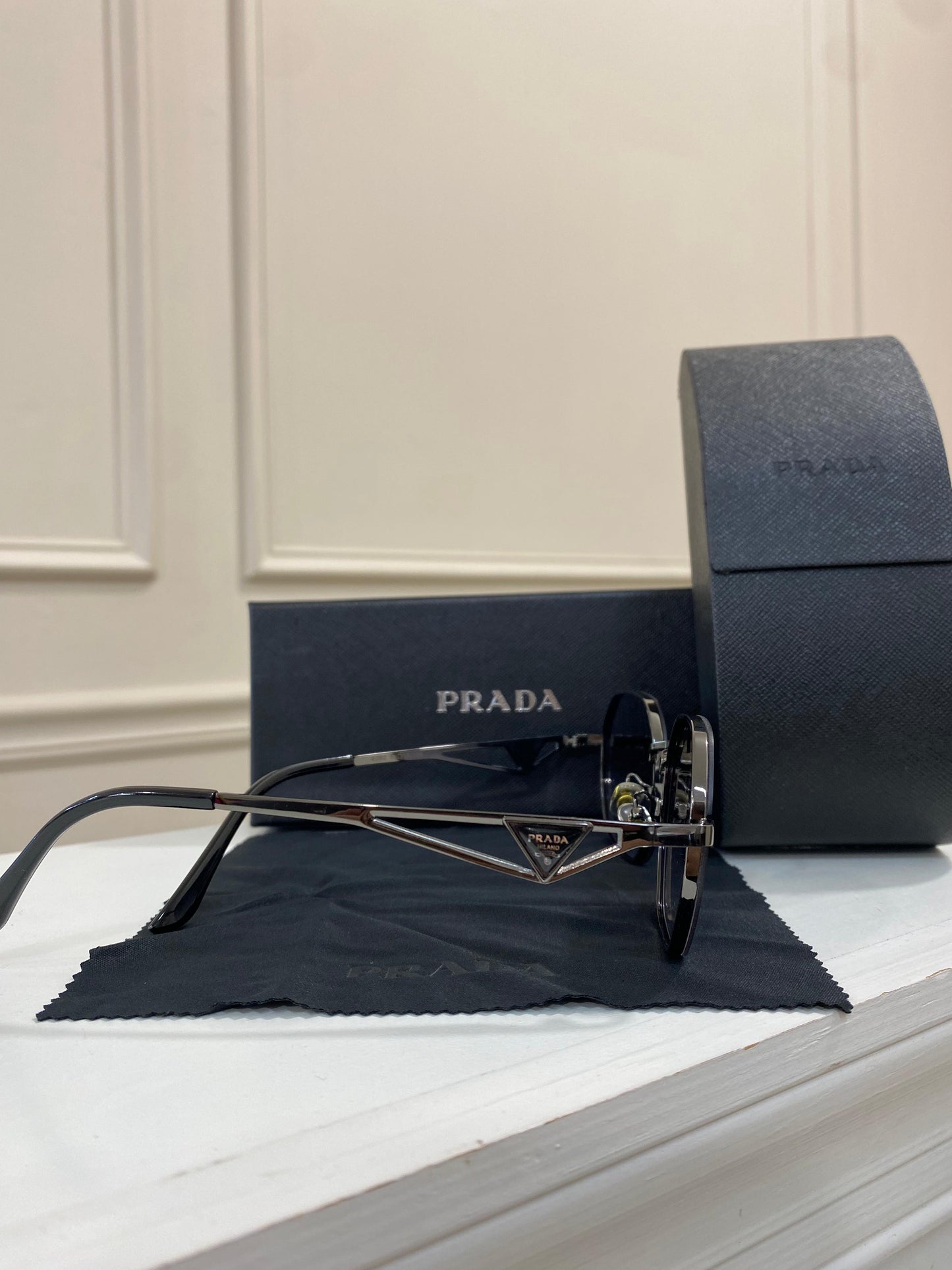 Lente Prada - negro octagono