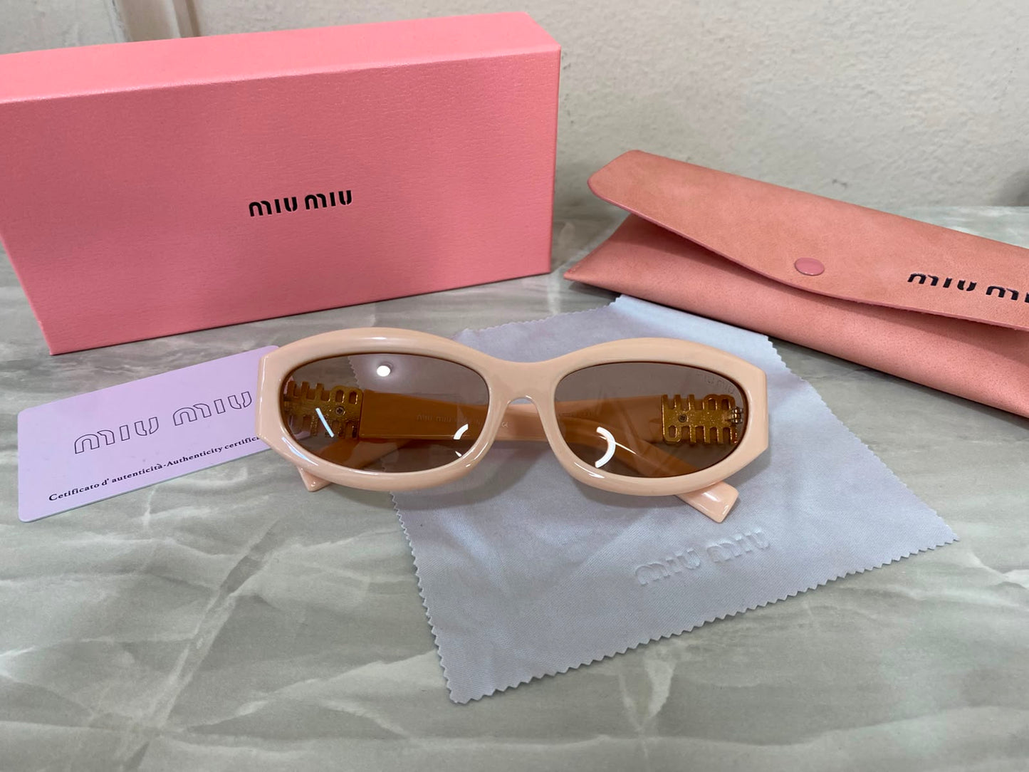 Lentes Miu Miu - Miu Miu sunset Nude