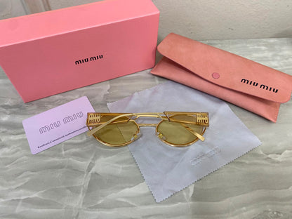 Lentes Miu Miu - Miu Miu Golden Glow yellow