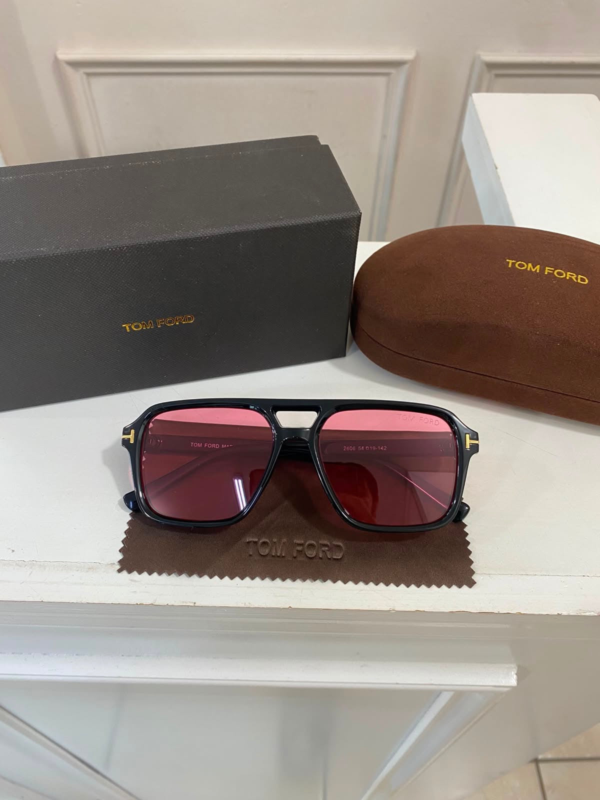 Lentes Tom Ford – Negro Rosa
