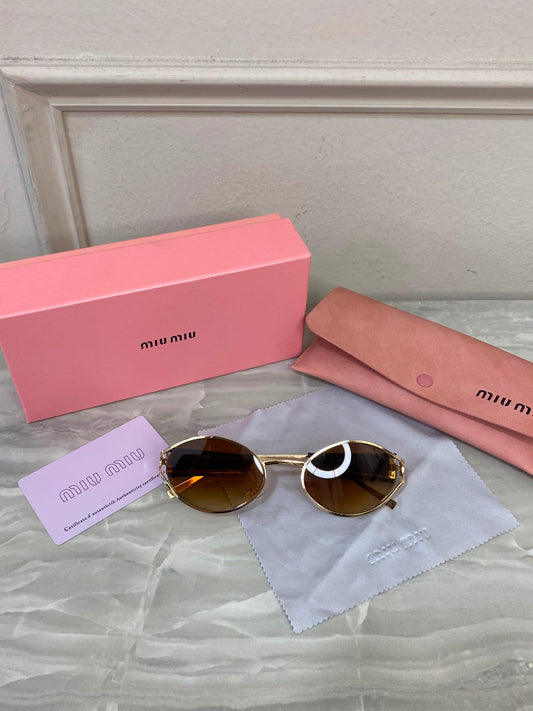 Lentes Miu Miu - Miu Miu Golden Glow