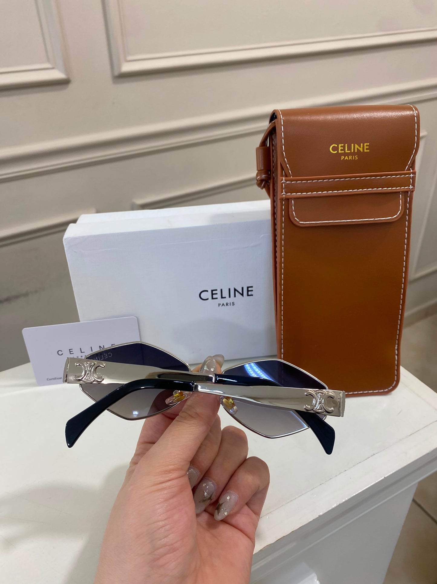 Lentes Celine – Rombo Gris espejo