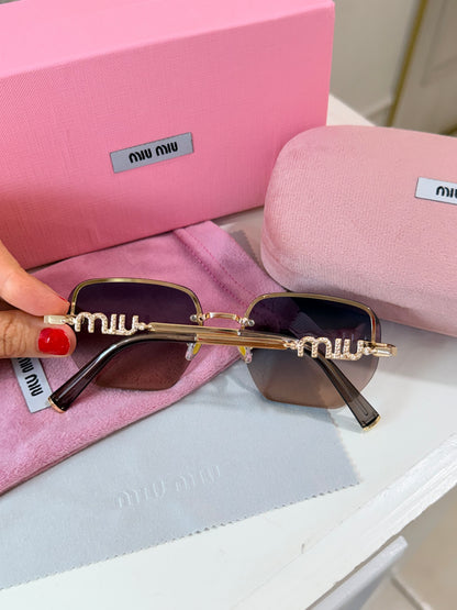 Lentes Miu Miu - Letras bicolor
