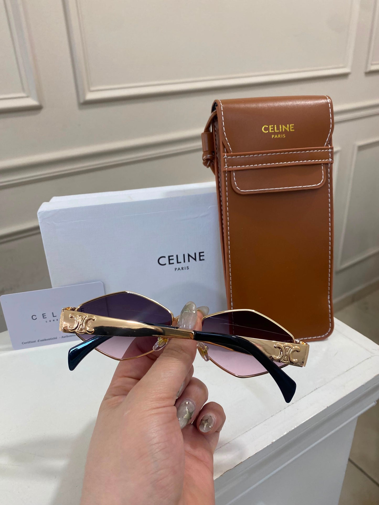 Lentes Celine – Rombo Rosado