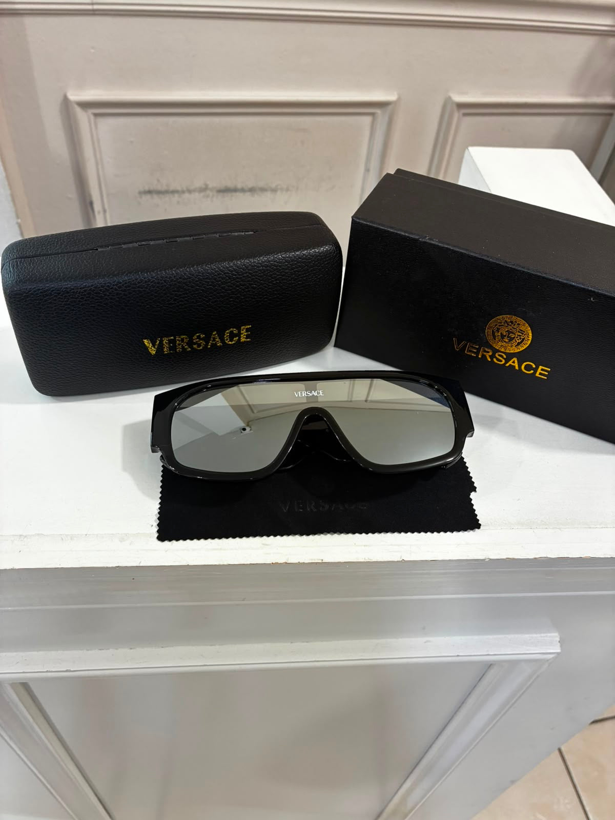 Lentes Versace – Recto Negro Plata