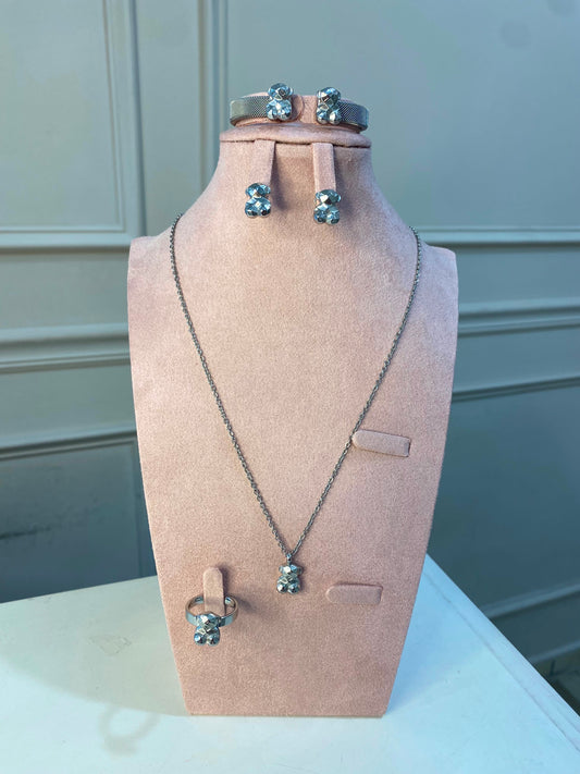Set Tous plata 4 piezas