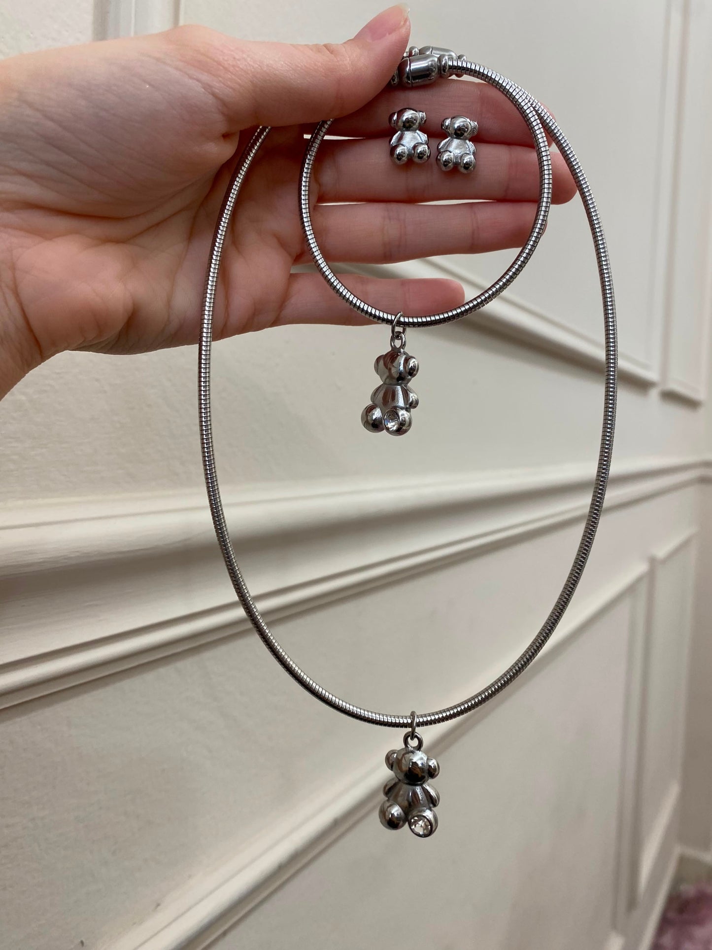 Set Tous plata 3 piezas