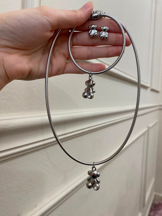 Set Tous plata 3 piezas