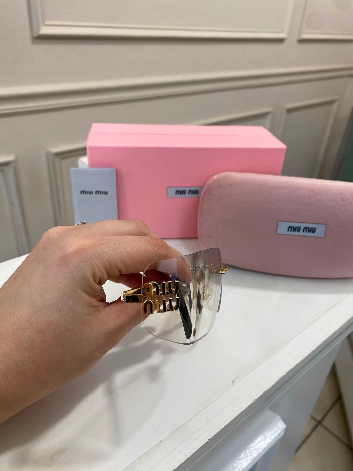 Lentes Miu Miu - Espejo curvo Grande