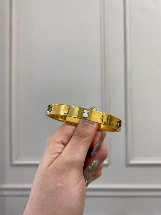 Brazalete -Tous blanco y negro