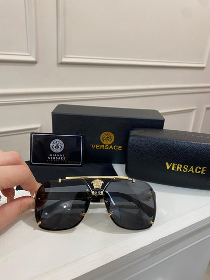 Lentes Versace – Negro oro grueso