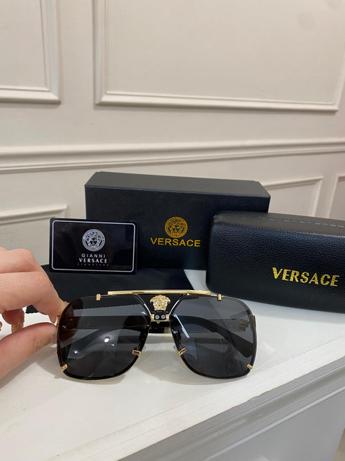 Lentes Versace – Negro oro grueso