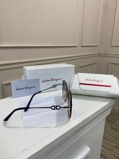 Lentes Ferragamo - Modelo  aviador bicolor