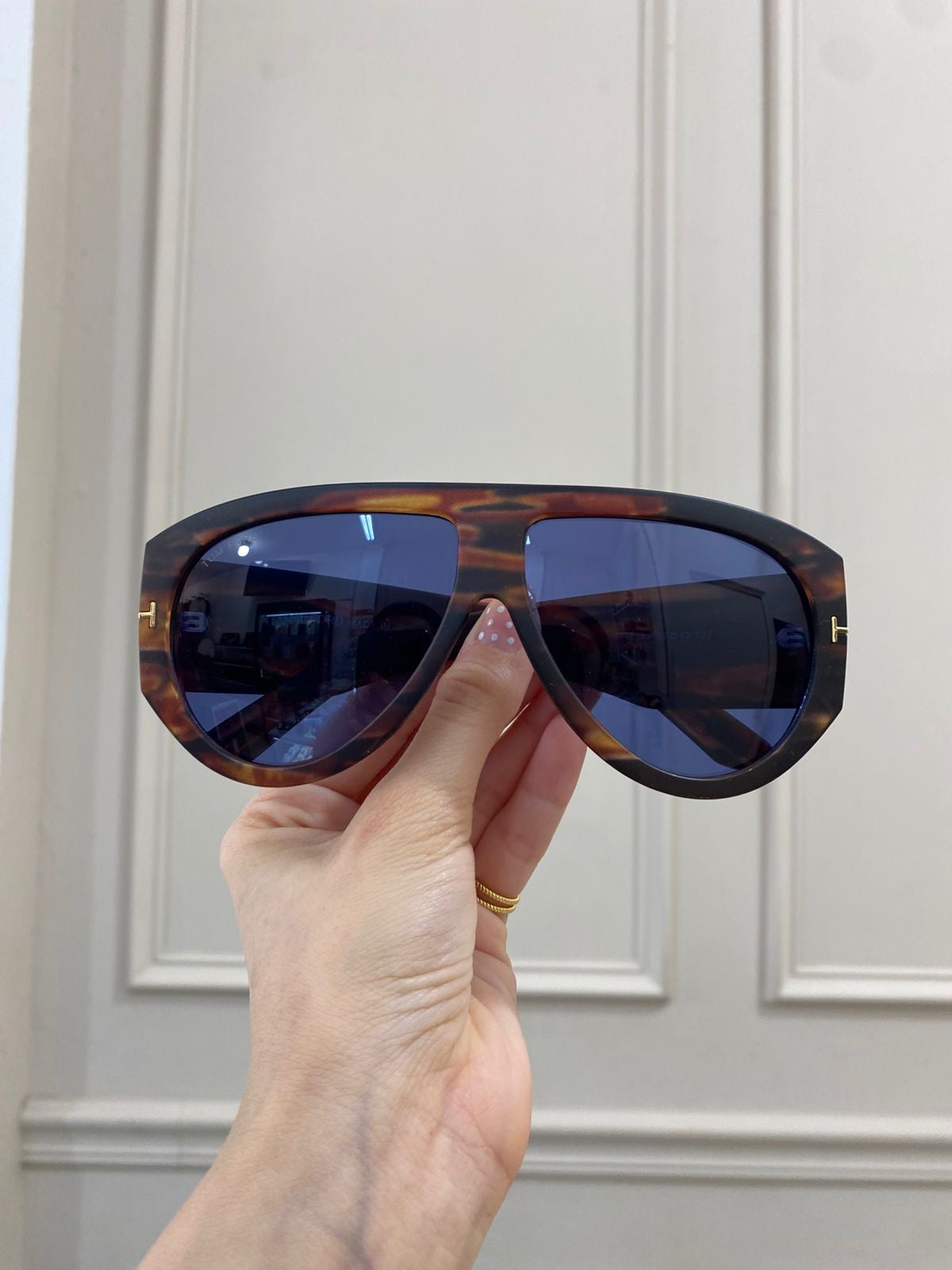 Lentes Tom Ford – Azul animal print