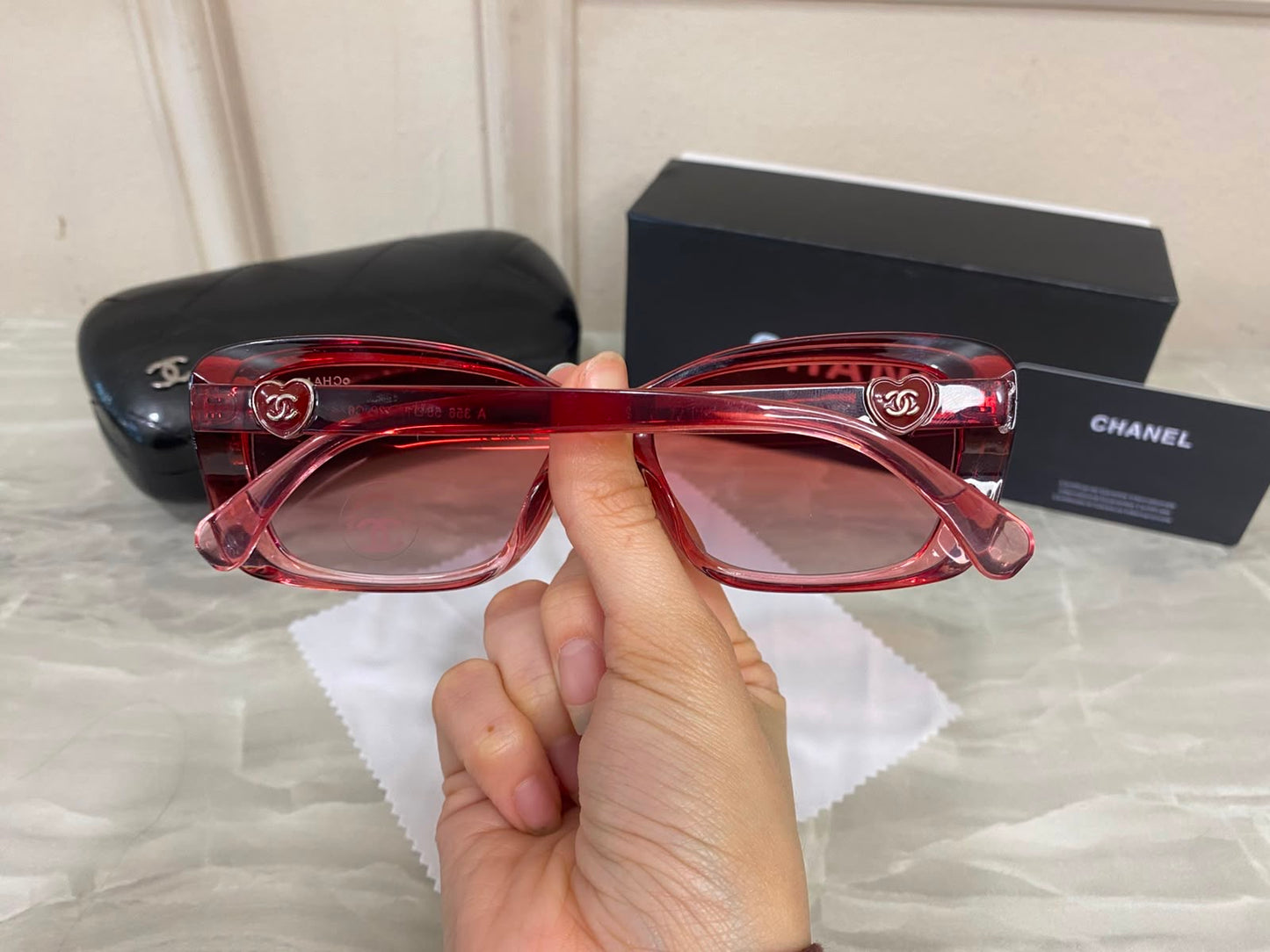 Lentes Chanel - 1120 rojo