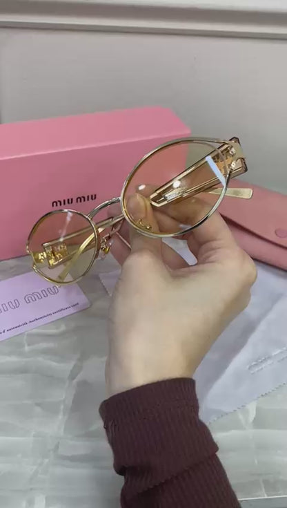 Lentes Miu Miu - Miu Miu Golden Glow yellow