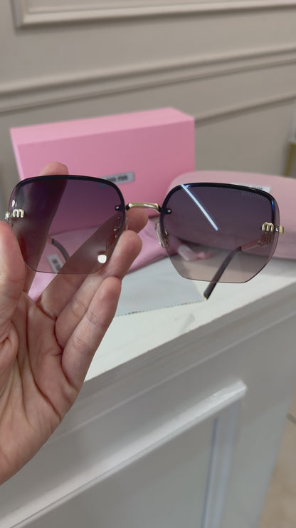 Lentes Miu Miu - Letras bicolor