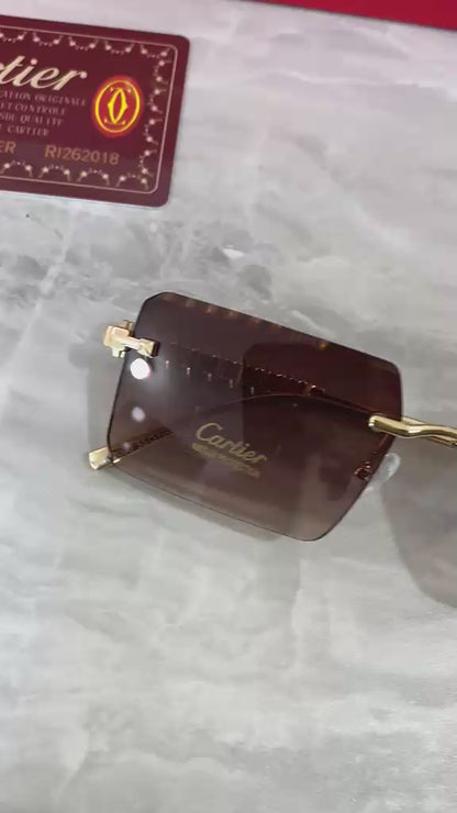 Lentes Cartier - Café Dorado