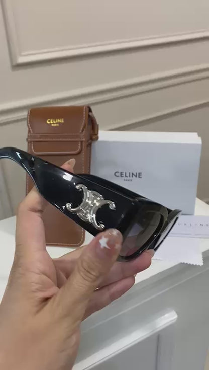 Lentes Celine – Negro Plata Pata gruesa