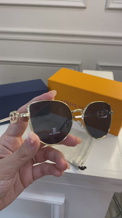 Lentes LV – Negro Oro