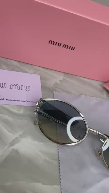 Lentes Miu Miu - Miu Miu Golden Gray