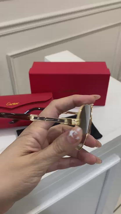Lentes Cartier - Cafe Oro