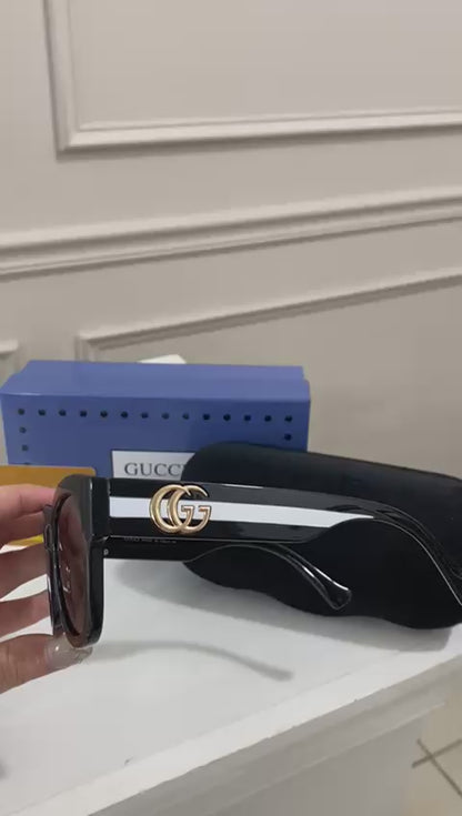 Lentes Gucci - Negro blanco