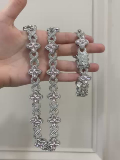 Set de collar y arete Piedras