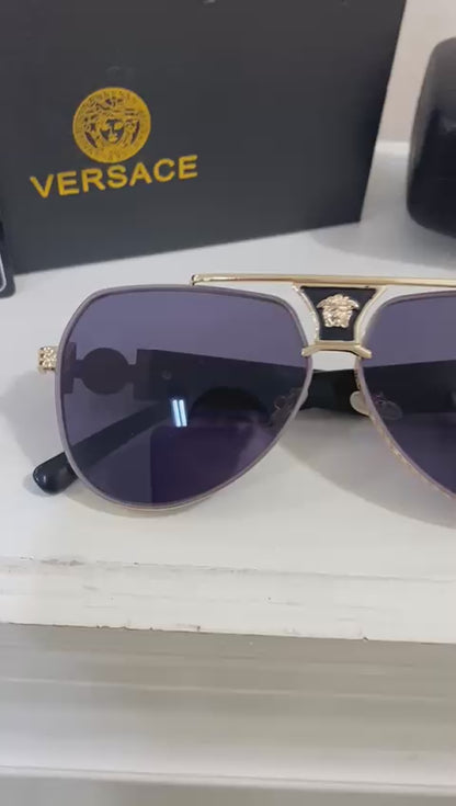 Lentes Versace – Aviator gold