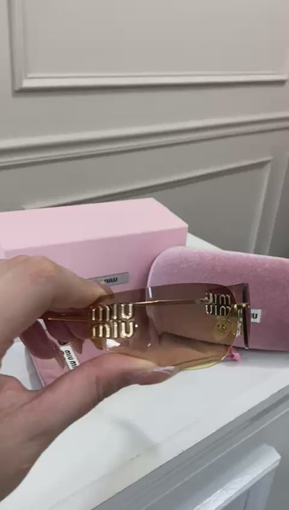 Lentes Miu Miu – curvo amarillo