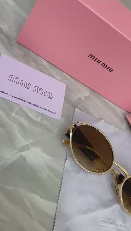 Lentes Miu Miu - Miu Miu Golden Glow