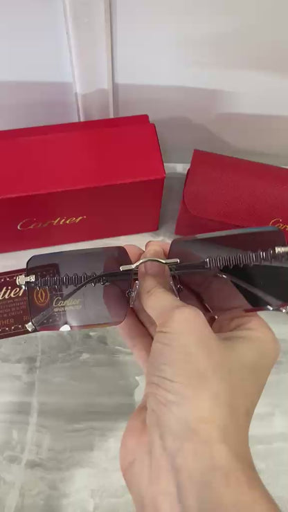 Lentes Cartier - Gris Plata