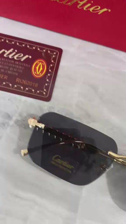 Lentes Cartier - 1526 Oro Negro