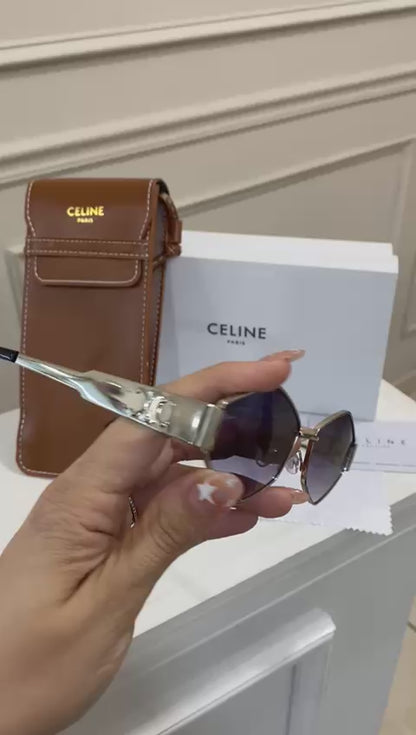 Lentes Celine – Rombo Negro Plata