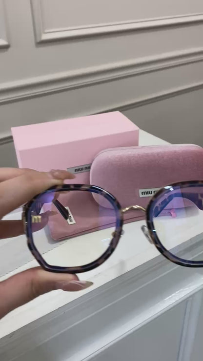 Lentes Miu Miu – Luz azul animal print