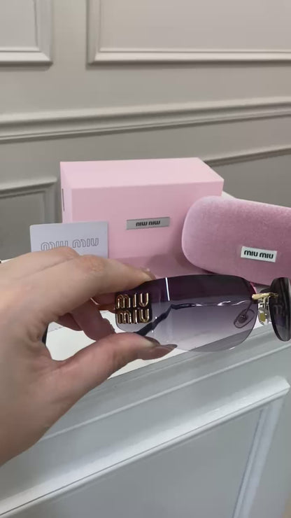 Lentes Miu Miu – curvo negro