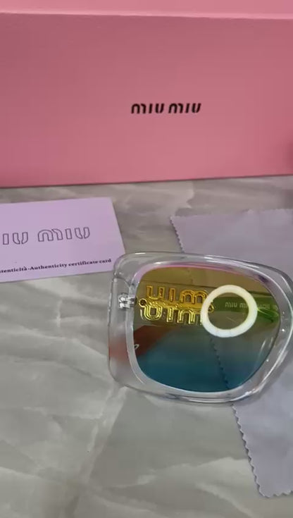 Lentes Miu Miu - Miu Miu California cuadro bicolor