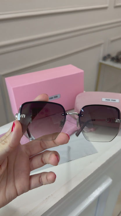 Lentes Miu Miu - Letras Plata