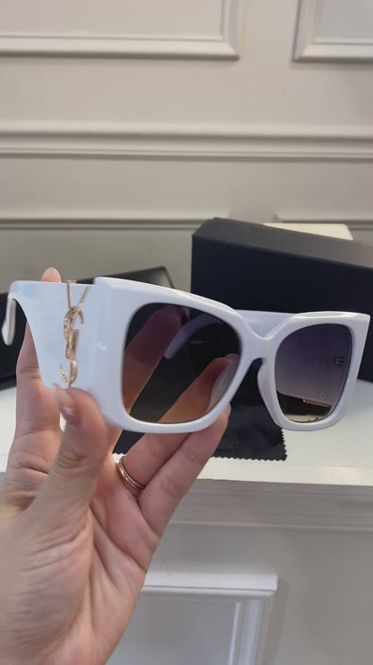 Lentes YSL - Modelo Blanco