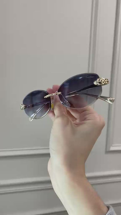 Lentes Cartier - Negro claro Oro