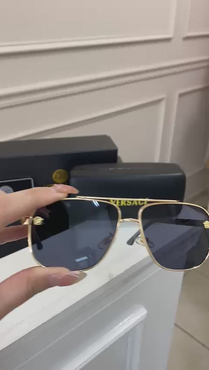 Lentes Versace – Negro oro