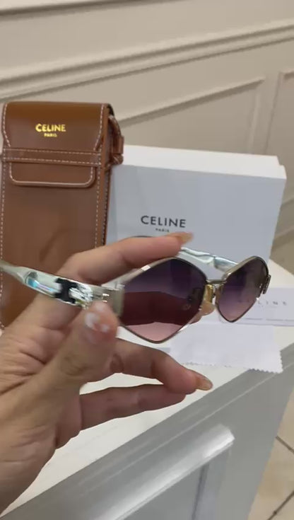 Lentes Celine – Rombo Bicolor Plata
