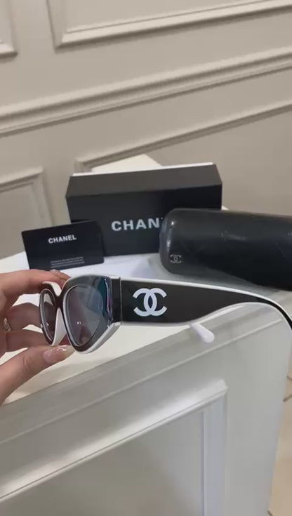Lentes Chanel - Negro blanco